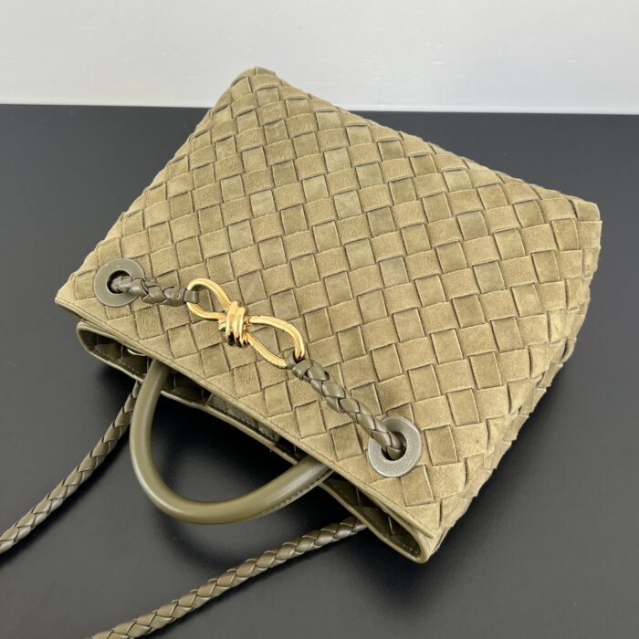 보테가베네타 스몰 안디아모 743568 다크 올리브 스웨이드 레플리카 미러급 SA급 S급 고퀄리티 최상급 하이엔드 가방 [여성] 5