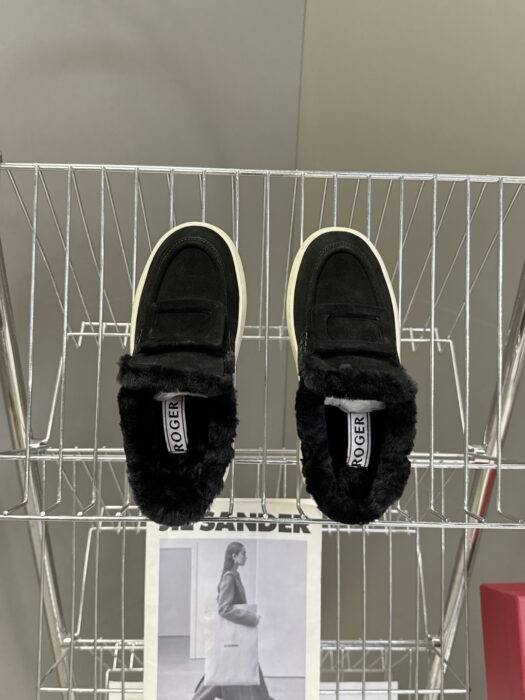 로로피아나 털 로퍼 슬리버 블랙 5cm 레플리카 미러급 SA급 S급 고퀄리티 최상급 하이엔드 신발 [여성] 3