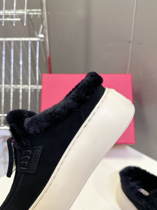 로로피아나 털 로퍼 슬리버 블랙 5cm 레플리카 미러급 SA급 S급 고퀄리티 최상급 하이엔드 신발 [여성] 9