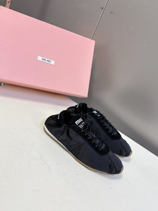 미우미우 캐쥬얼 가벼운 스니커즈 블랙 레플리카 미러급 SA급 S급 고퀄리티 최상급 하이엔드 신발 [여성] 5