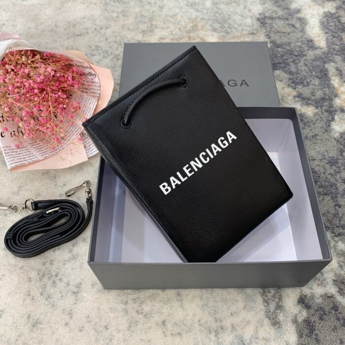 발렌시아가 로고 미니 폰홀더 토트백 겸 숄더백 크로스백 블랙 레플리카 미러급 SA급 S급 고퀄리티 최상급 하이엔드 가방 [여성] 6