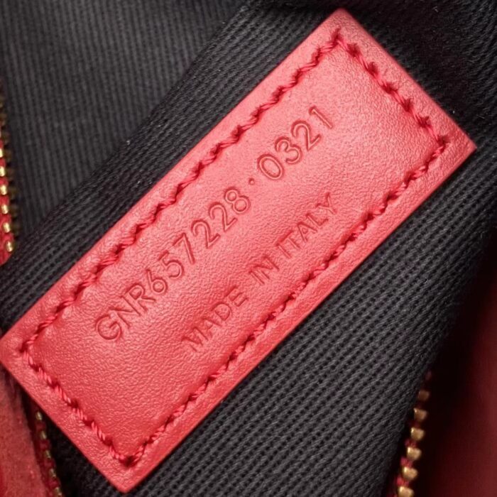 생로랑 페이턴트 가죽 소재의 LE 5 A 7 호보백 657228 레드 레플리카 미러급 SA급 S급 고퀄리티 최상급 하이엔드 가방 [여성] 8