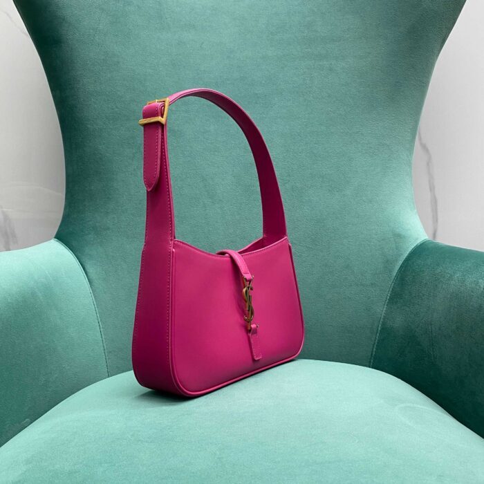 생로랑 페이턴트 가죽 소재의 LE 5 A 7 호보백 657228 자홍색 레플리카 미러급 SA급 S급 고퀄리티 최상급 하이엔드 가방 [여성] 4