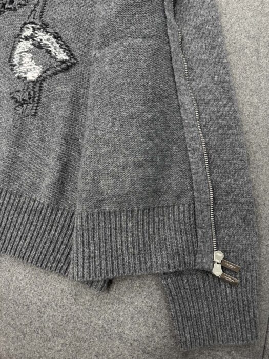 톰브라운 뒷면 오리 자카드 니트 후드집업 그레이 레플리카 미러급 SA급 S급 고퀄리티 하이엔드 최상급 의류 [남성여성공용] 10