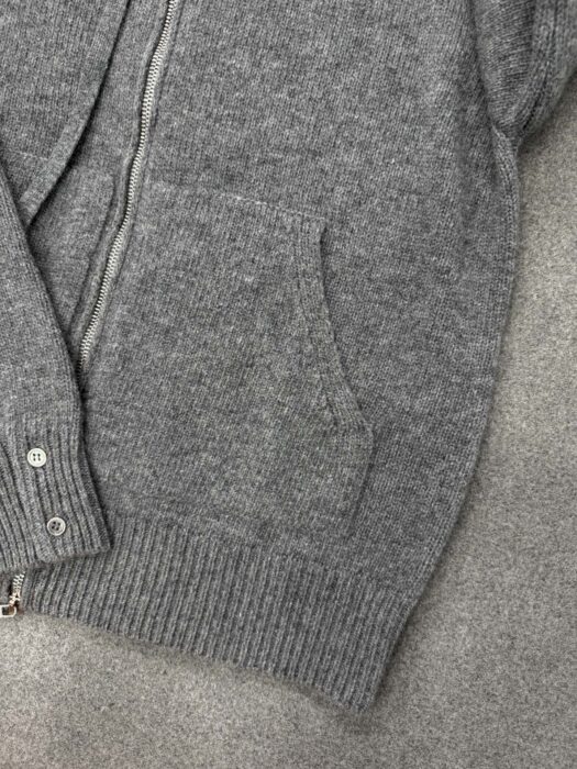 톰브라운 뒷면 오리 자카드 니트 후드집업 그레이 레플리카 미러급 SA급 S급 고퀄리티 하이엔드 최상급 의류 [남성여성공용] 12