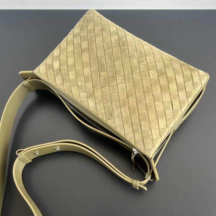 보테가베네타 인트레치아토 트라이베카 탑 핸들 백 836016 스웨이드 올리브 [남성여성공용] 5
