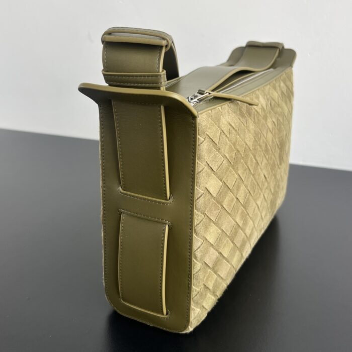 보테가베네타 인트레치아토 트라이베카 탑 핸들 백 836016 스웨이드 올리브 [남성여성공용] 4