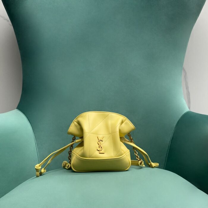 생로랑 램스킨 소재 JAMIE 미니 숄더 파우치 옐로우 859174 레플리카 미러급 SA급 S급 고퀄리티 최상급 하이엔드 가방 [여성]
