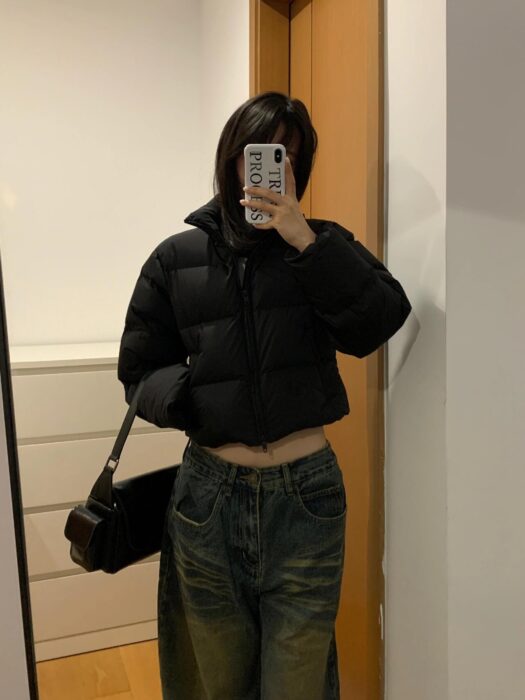 발렌시아가 SHRUNK 푸퍼 코튼 숏 자켓 패딩 블랙 레플리카 미러급 SA급 S급 고퀄리티 하이엔드 최상급 의류 [남성여성공용] 2