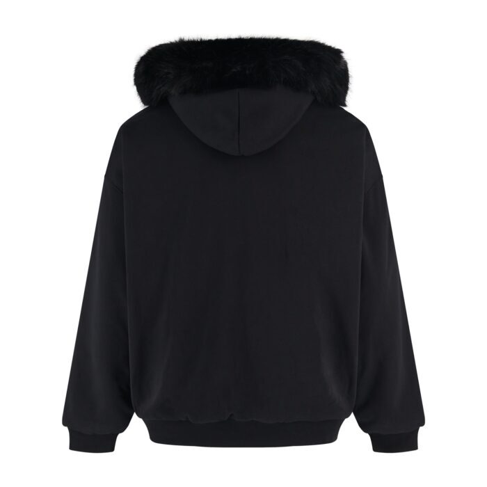 발렌시아가 털 후드 자켓 블랙 레플리카 미러급 SA급 S급 고퀄리티 하이엔드 최상급 의류 [남성여성공용] 4