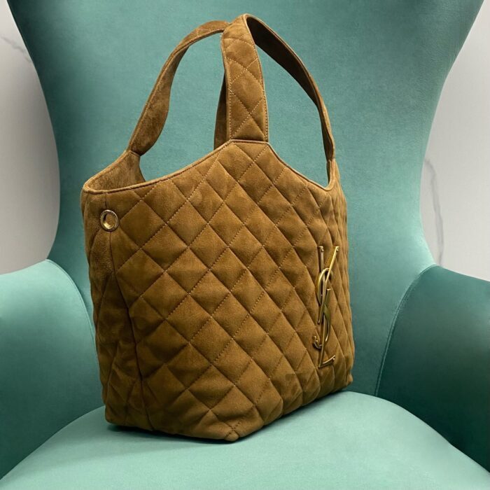 생로랑퀼팅 스웨이드 소재 ICARE 미디엄백 브라운 858191 레플리카 미러급 SA급 S급 고퀄리티 최상급 하이엔드 가방 [여성] 5