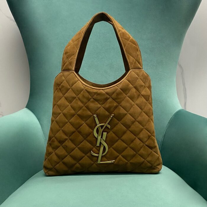 생로랑퀼팅 스웨이드 소재 ICARE 미디엄백 브라운 858191 레플리카 미러급 SA급 S급 고퀄리티 최상급 하이엔드 가방 [여성] 3