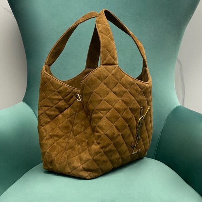 생로랑퀼팅 스웨이드 소재 ICARE 미디엄백 브라운 858191 레플리카 미러급 SA급 S급 고퀄리티 최상급 하이엔드 가방 [여성] 6