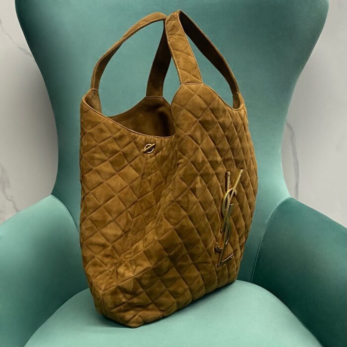 생로랑퀼팅 스웨이드 소재 ICARE 쇼퍼백 브라운 698651 레플리카 미러급 SA급 S급 고퀄리티 최상급 하이엔드 가방 [여성] 6