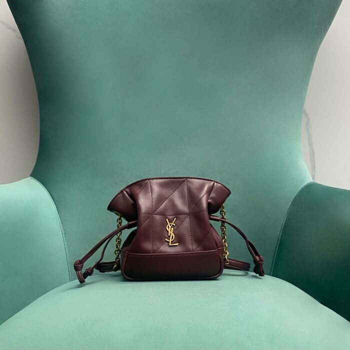생로랑 램스킨 소재 JAMIE 미니 숄더 파우치 와인 859174 레플리카 미러급 SA급 S급 고퀄리티 최상급 하이엔드 가방 [여성]