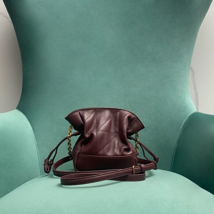 생로랑 램스킨 소재 JAMIE 미니 숄더 파우치 와인 859174 레플리카 미러급 SA급 S급 고퀄리티 최상급 하이엔드 가방 [여성] 2