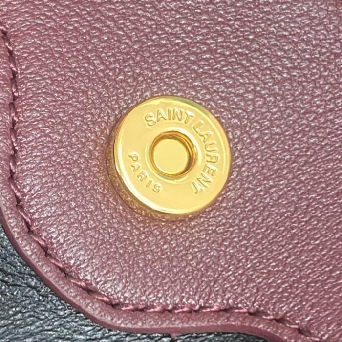 생로랑 램스킨 소재 JAMIE 미니 숄더 파우치 와인 859174 레플리카 미러급 SA급 S급 고퀄리티 최상급 하이엔드 가방 [여성] 7