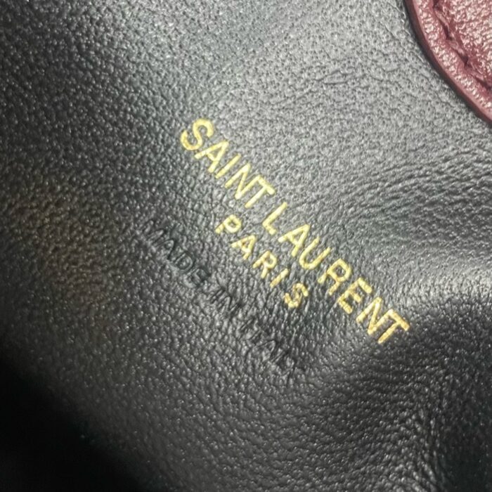 생로랑 램스킨 소재 JAMIE 미니 숄더 파우치 와인 859174 레플리카 미러급 SA급 S급 고퀄리티 최상급 하이엔드 가방 [여성] 10