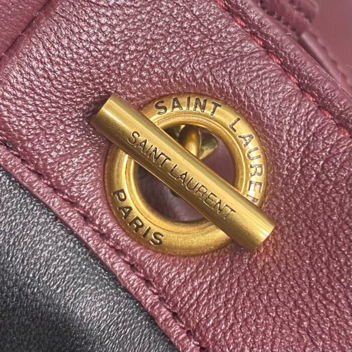 생로랑 램스킨 소재 JAMIE 미니 숄더 파우치 와인 859174 레플리카 미러급 SA급 S급 고퀄리티 최상급 하이엔드 가방 [여성] 8