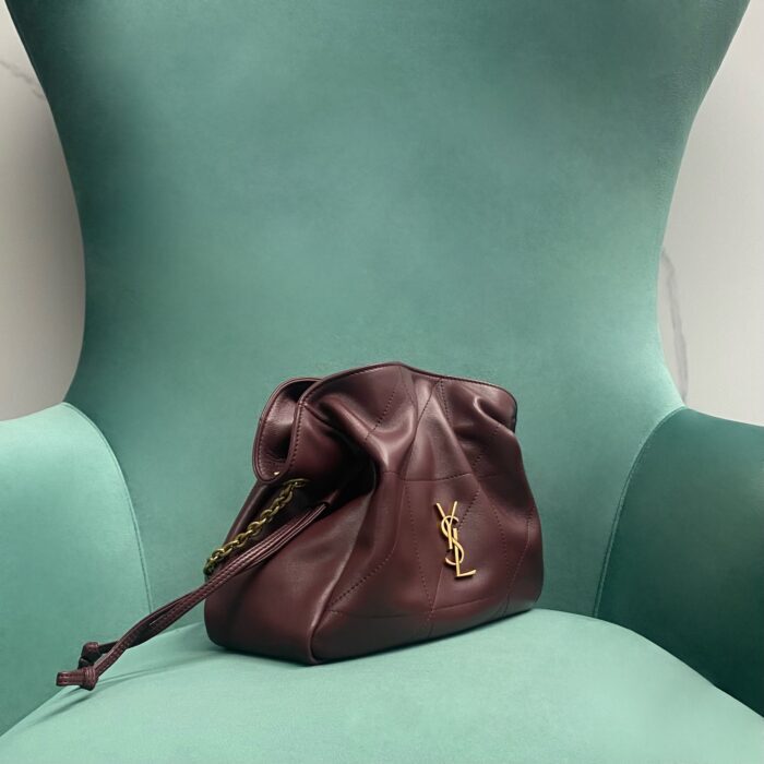 생로랑 램스킨 소재 JAMIE 숄더 파우치 862712 와인 레플리카 미러급 SA급 S급 고퀄리티 최상급 하이엔드 가방 [여성] 4