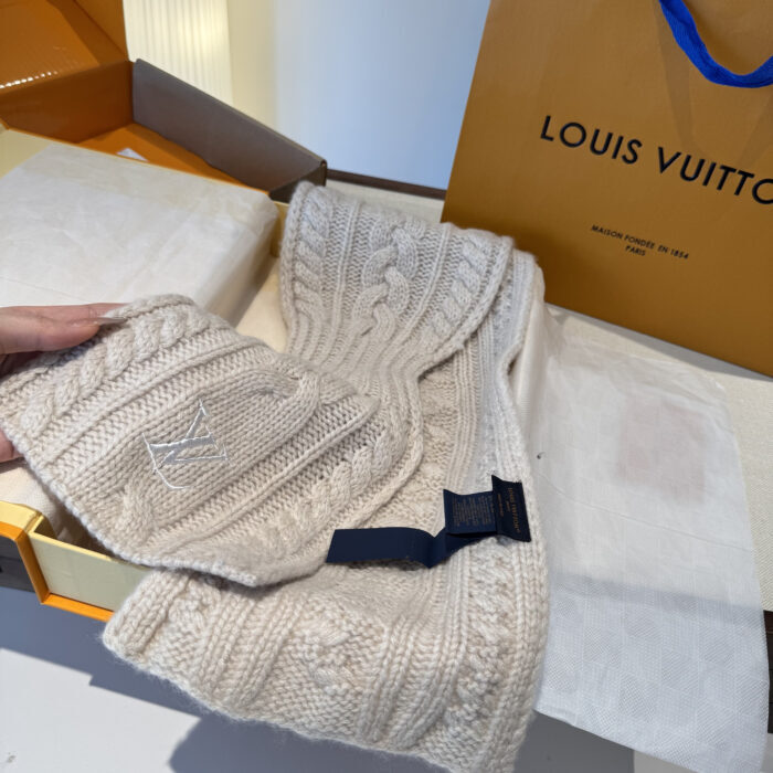 루이비통 온리 LV 미니 케이블 스카프 베이지 M96754 양털100% 레플리카 미러급 SA급 S급 고퀄리티 최상급 하이엔드 악세사리 [남성여성공용] 8