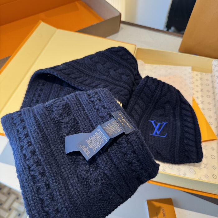 루이비통 온리 LV 미니 케이블 스카프 네이비 M96755 양털100% 레플리카 미러급 SA급 S급 고퀄리티 최상급 하이엔드 악세사리 [남성여성공용] 7