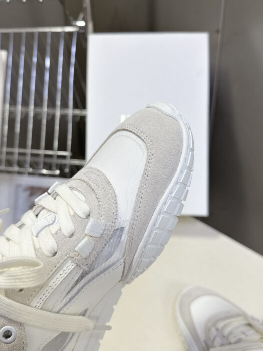 디올 테크 스니커즈 카프스킨 스웨이드 카프스킨 앤 트랜스패런트 메쉬 화이트 라이트 베이지 레플리카 미러급 SA급 S급 고퀄리티 최상급 하이엔드 신발 [남성여성공용] 8