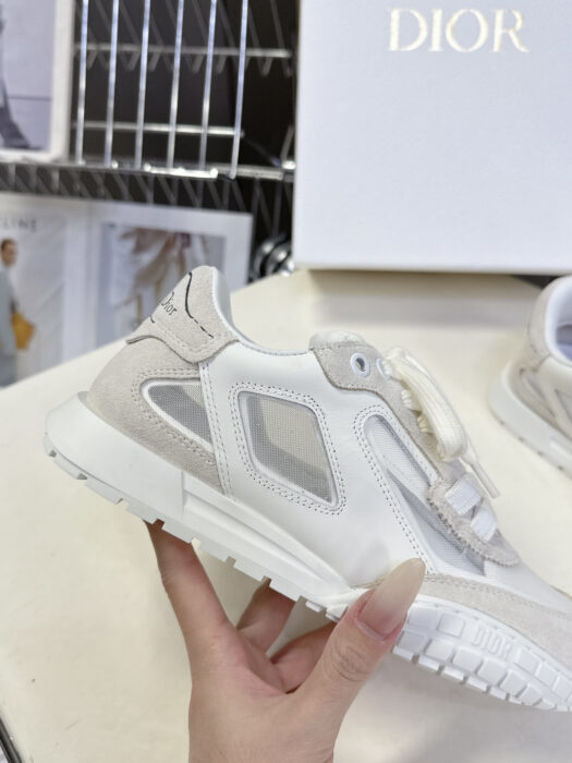 디올 테크 스니커즈 카프스킨 스웨이드 카프스킨 앤 트랜스패런트 메쉬 화이트 라이트 베이지 레플리카 미러급 SA급 S급 고퀄리티 최상급 하이엔드 신발 [남성여성공용] 9