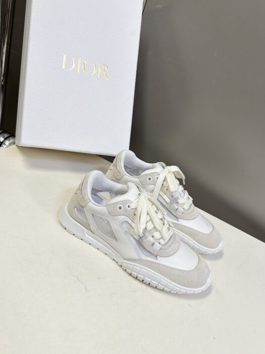 디올 테크 스니커즈 카프스킨 스웨이드 카프스킨 앤 트랜스패런트 메쉬 화이트 라이트 베이지 레플리카 미러급 SA급 S급 고퀄리티 최상급 하이엔드 신발 [남성여성공용] 6