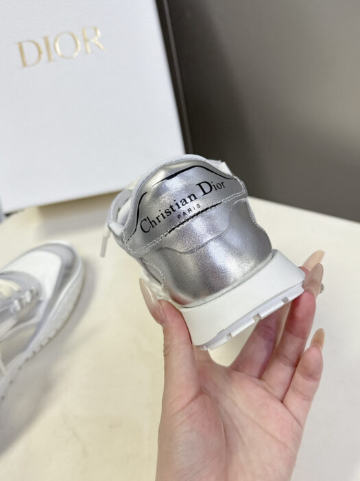 디올 테크 스니커즈 라미네이티드 그레인드 카프스킨 앤 트랜스패런트 메쉬 실버 레플리카 미러급 SA급 S급 고퀄리티 최상급 하이엔드 신발 [남성여성공용] 9