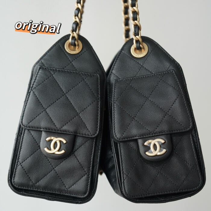 샤넬 25 미니 핸드백 그레인드 카프스킨 골드 메탈 블랙 레플리카 미러급 SA급 S급 고퀄리티 최상급 하이엔드 가방 [여성] 3