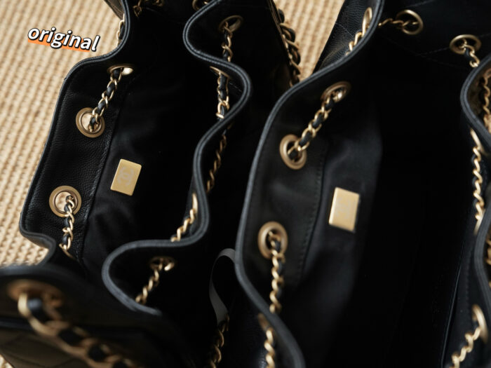 샤넬 25 미니 핸드백 그레인드 카프스킨 골드 메탈 블랙 레플리카 미러급 SA급 S급 고퀄리티 최상급 하이엔드 가방 [여성] 4