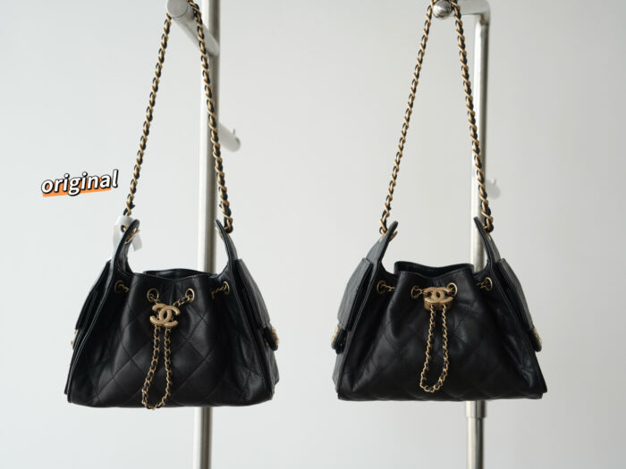 샤넬 25 미니 핸드백 그레인드 카프스킨 골드 메탈 블랙 레플리카 미러급 SA급 S급 고퀄리티 최상급 하이엔드 가방 [여성] 2