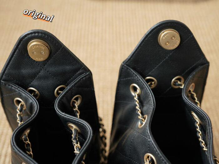 샤넬 25 미니 핸드백 그레인드 카프스킨 골드 메탈 블랙 레플리카 미러급 SA급 S급 고퀄리티 최상급 하이엔드 가방 [여성] 5