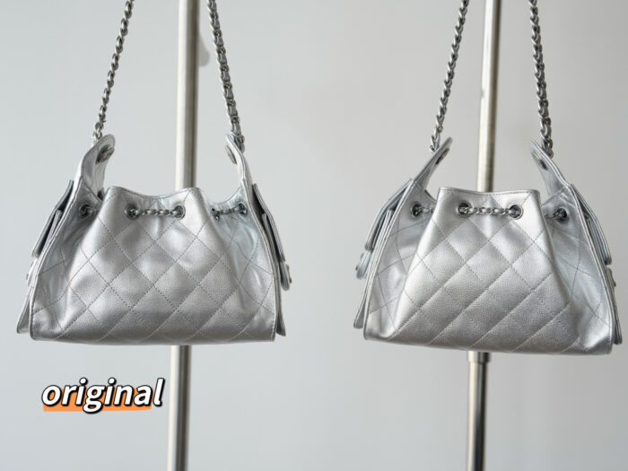 샤넬 25 미니 핸드백 그레인드 카프스킨 실버 메탈 실버 레플리카 미러급 SA급 S급 고퀄리티 최상급 하이엔드 가방 [여성] 4