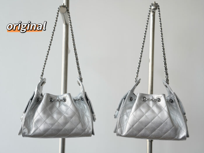 샤넬 25 미니 핸드백 그레인드 카프스킨 실버 메탈 실버 레플리카 미러급 SA급 S급 고퀄리티 최상급 하이엔드 가방 [여성]