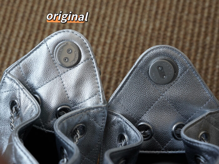 샤넬 25 미니 핸드백 그레인드 카프스킨 실버 메탈 실버 레플리카 미러급 SA급 S급 고퀄리티 최상급 하이엔드 가방 [여성] 15