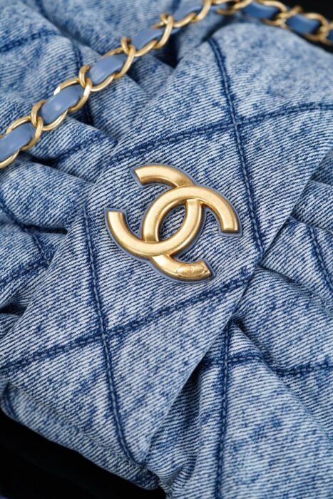 샤넬 맥시 보우 백 워시드 데님 골드 메탈 블루 레플리카 미러급 SA급 S급 고퀄리티 최상급 하이엔드 가방 [여성] 8