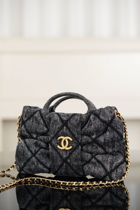 샤넬 맥시 보우 백 워시드 데님 골드 메탈 블랙 레플리카 미러급 SA급 S급 고퀄리티 최상급 하이엔드 가방 [여성]