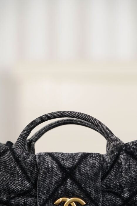 샤넬 맥시 보우 백 워시드 데님 골드 메탈 블랙 레플리카 미러급 SA급 S급 고퀄리티 최상급 하이엔드 가방 [여성] 8