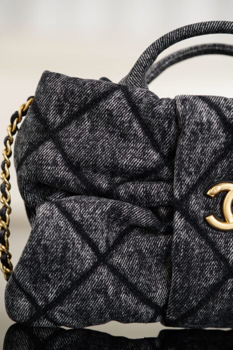 샤넬 맥시 보우 백 워시드 데님 골드 메탈 블랙 레플리카 미러급 SA급 S급 고퀄리티 최상급 하이엔드 가방 [여성] 6