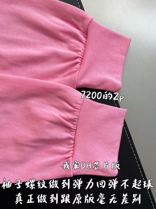 크롬하츠 소매 뒷면 모노그램 긴팔티 핑크 레플리카 미러급 SA급 S급 고퀄리티 하이엔드 최상급 의류 [남성여성공용] 8