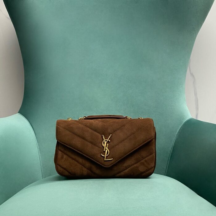 생로랑 루루 스몰 마테라쎄 스웨이드 브라운 커피 801437 레플리카 미러급 SA급 S급 고퀄리티 최상급 하이엔드 가방 [여성]