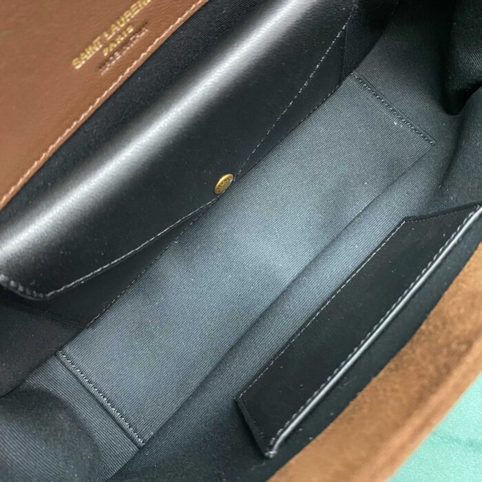 생로랑 루루 스몰 마테라쎄 스웨이드 브라운 커피 801437 레플리카 미러급 SA급 S급 고퀄리티 최상급 하이엔드 가방 [여성] 5