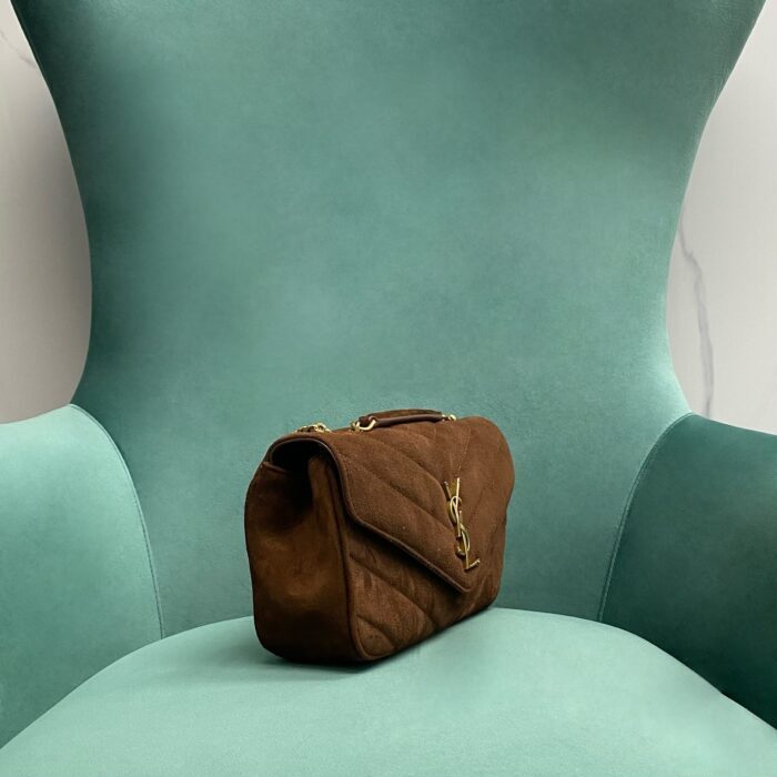 생로랑 루루 스몰 마테라쎄 스웨이드 브라운 커피 801437 레플리카 미러급 SA급 S급 고퀄리티 최상급 하이엔드 가방 [여성] 3