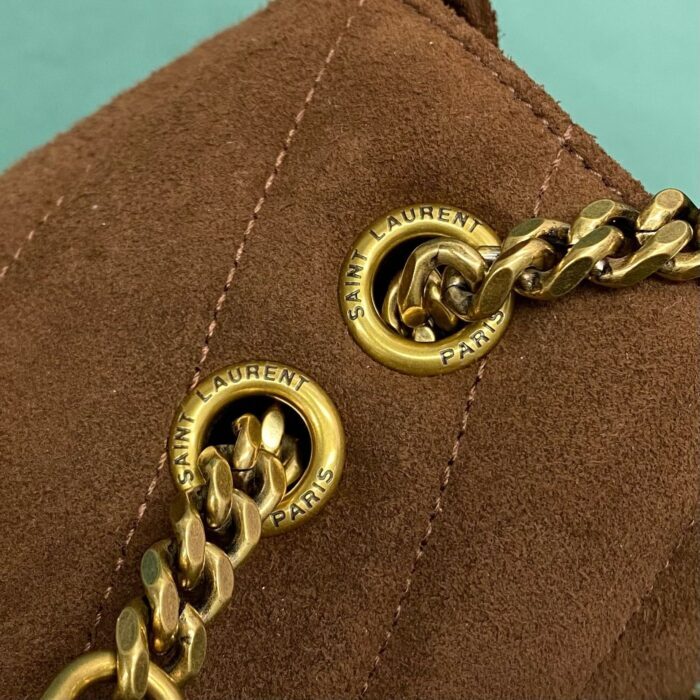 생로랑 루루 스몰 마테라쎄 스웨이드 브라운 커피 801437 레플리카 미러급 SA급 S급 고퀄리티 최상급 하이엔드 가방 [여성] 8