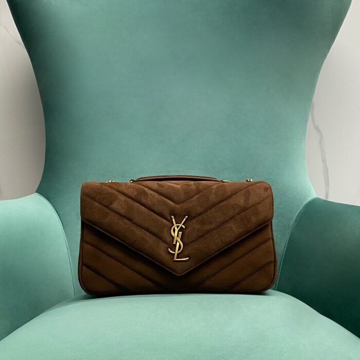 생로랑 루루 미디움 마테라쎄 스웨이드 브라운 커피 801439 레플리카 미러급 SA급 S급 고퀄리티 최상급 하이엔드 가방 [여성]