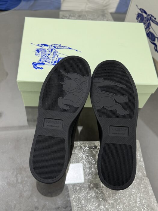 버버리 레더 세트 스니커즈 블랙 샌드 베이지 레플리카 미러급 SA급 S급 고퀄리티 최상급 하이엔드 신발 [남성] 4