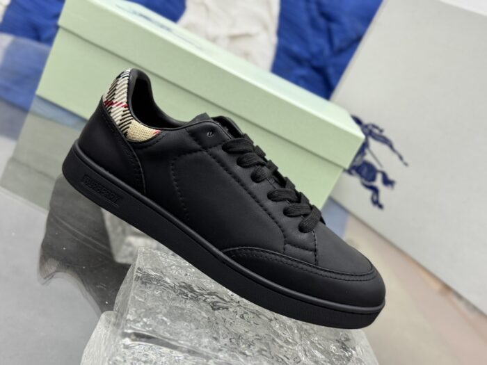 버버리 레더 세트 스니커즈 블랙 샌드 베이지 레플리카 미러급 SA급 S급 고퀄리티 최상급 하이엔드 신발 [남성] 6