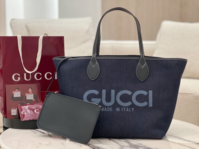구찌 토티시마 미디움 리버시블 토트백 다크 블루 데님 베이지 블루 820481 레플리카 미러급 SA급 S급 고퀄리티 최상급 하이엔드 가방 [여성]